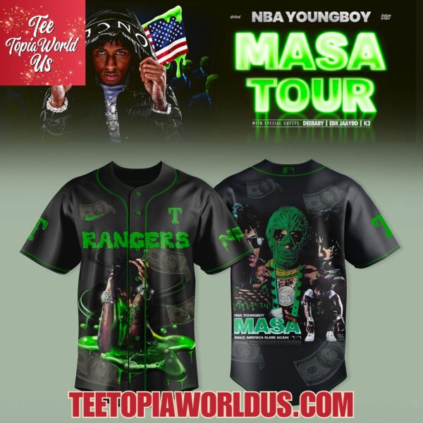 Texas Rangers x NBA YoungBoy MASA TOUR Jersey
