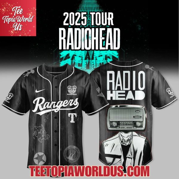 Texas Rangers x Radiohead 2025 Tour Merch Jersey