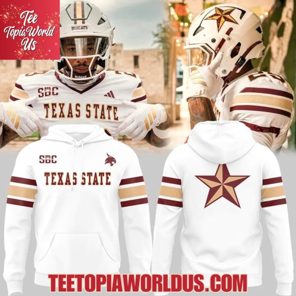 Texas State Bobcats Helmet Logo Uniform T-Shirt, Hoodie