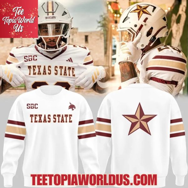 Texas State Bobcats Helmet Logo Uniform T-Shirt, Hoodie