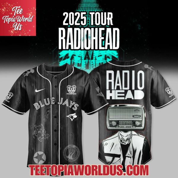 Toronto Blue Jays x Radiohead 2025 Tour Merch Jersey
