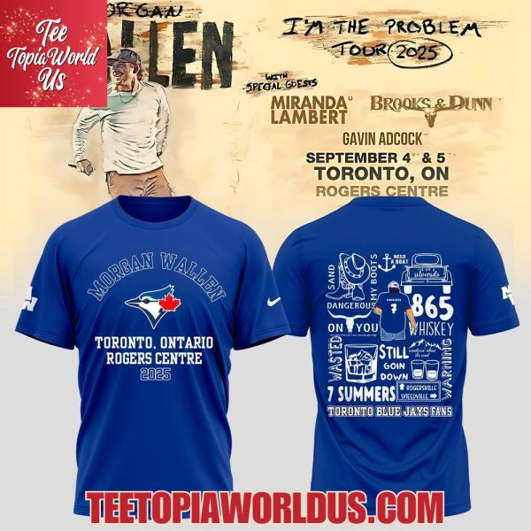Toronto Blue Jays x Wallen Morgan tour Merch 2025 T-Shirt, Hoodie