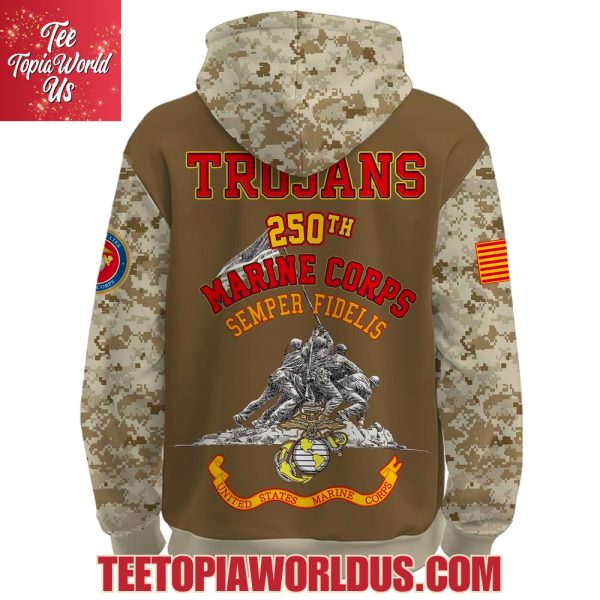 USC Trojans U.S.M.C 250th Birthday Hoodie