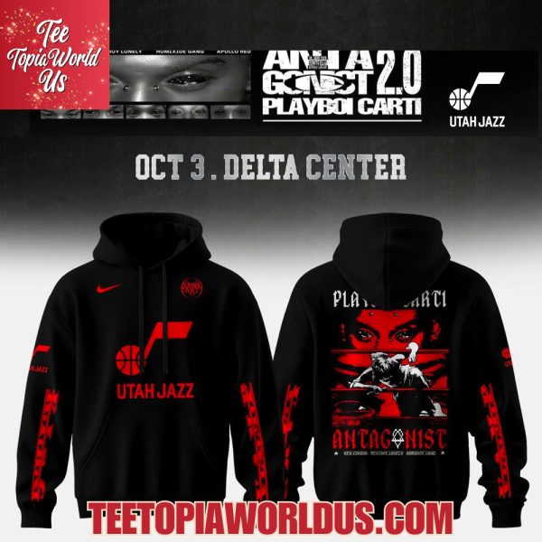 Utah Jazz X Playboi Carti – Antagonist Tour 2.0 Merch Hoodie