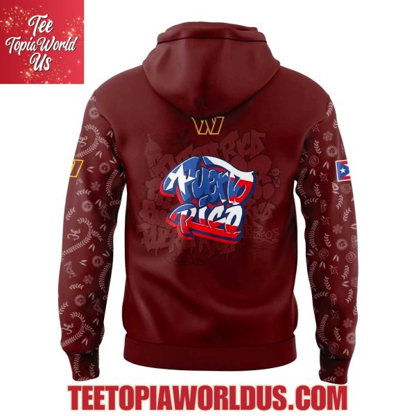 Washington Commanders Puerto Rican Heritage Hoodie