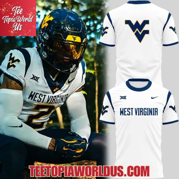 West Virginia Mountaineers White Hour T-Shirt