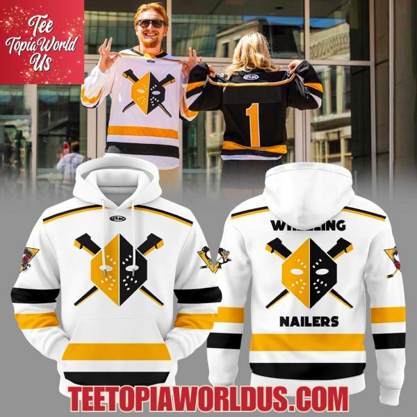 Wheeling Nailers Our 2025-26 Replica White Hoodie