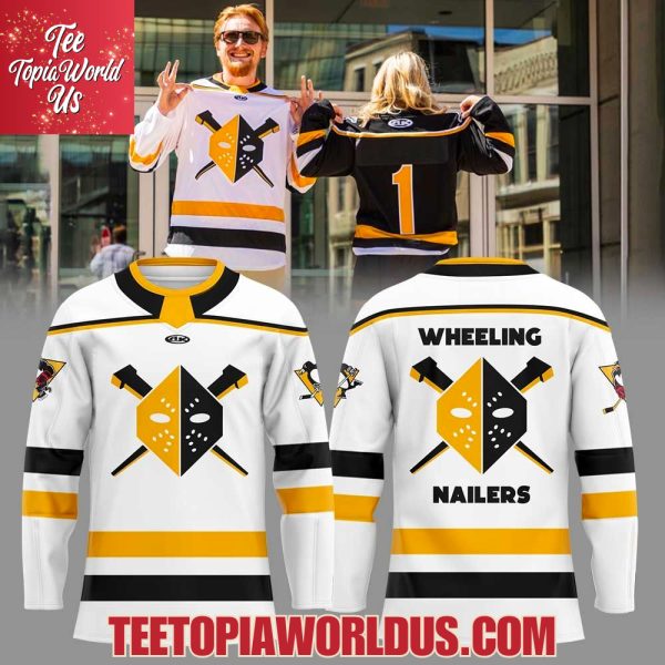 Wheeling Nailers Our 2025-26 Replica White Jersey
