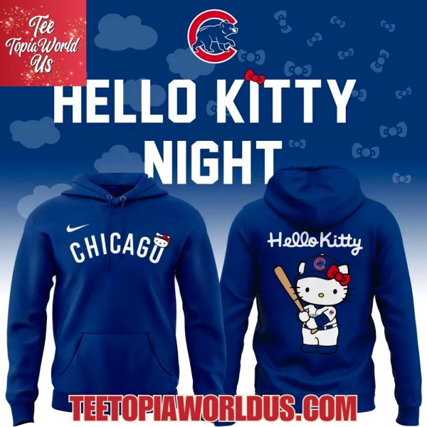 2025 Hello Kiitty x Chicago Cubs Hoodie