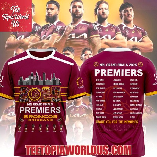 2025 NRL Grand Finals Premiers Brisbane Broncos T-Shirt, Hoodie