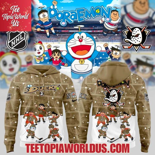 Anaheim Ducks Doraemon and Friends Hoodie Anaheim Ducks Doraemon and Friends Hoodie