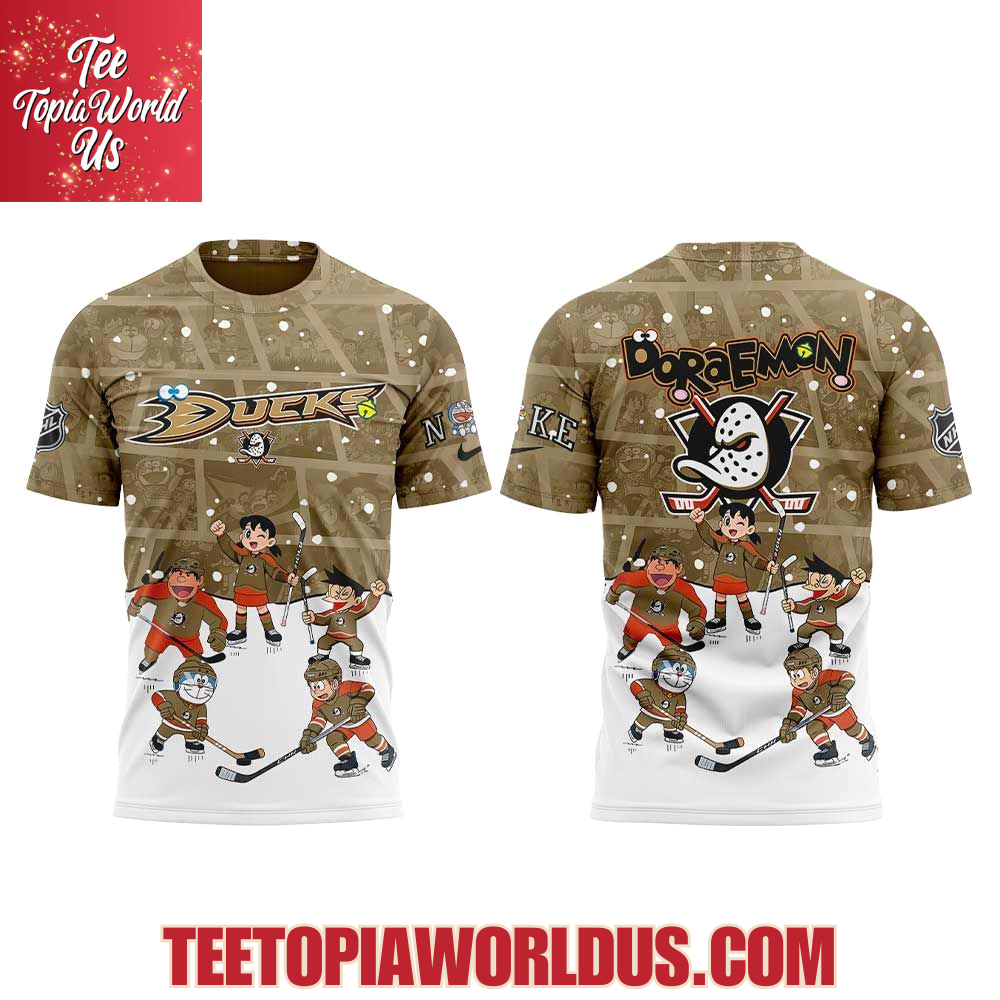 Anaheim Ducks Doraemon and Friends Hoodie Anaheim Ducks Doraemon and Friends Hoodie