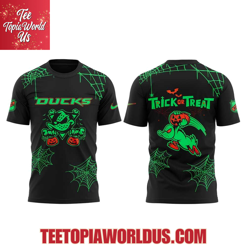 Anaheim Ducks Glow in the Dark Halloween Mode Hoodie Anaheim Ducks Glow in the Dark Halloween Mode Hoodie