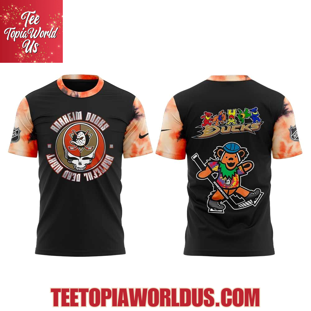 Anaheim Ducks Grateful Dead Night 60th Hoodie Anaheim Ducks Grateful Dead Night 60th Hoodie