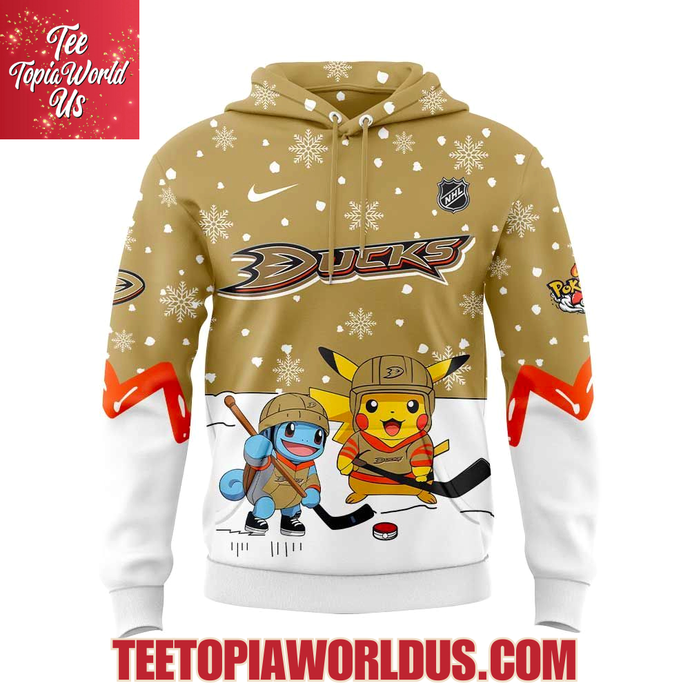 Anaheim Ducks x Pokemon 2025 Hoodie Anaheim Ducks x Pokemon 2025 Hoodie