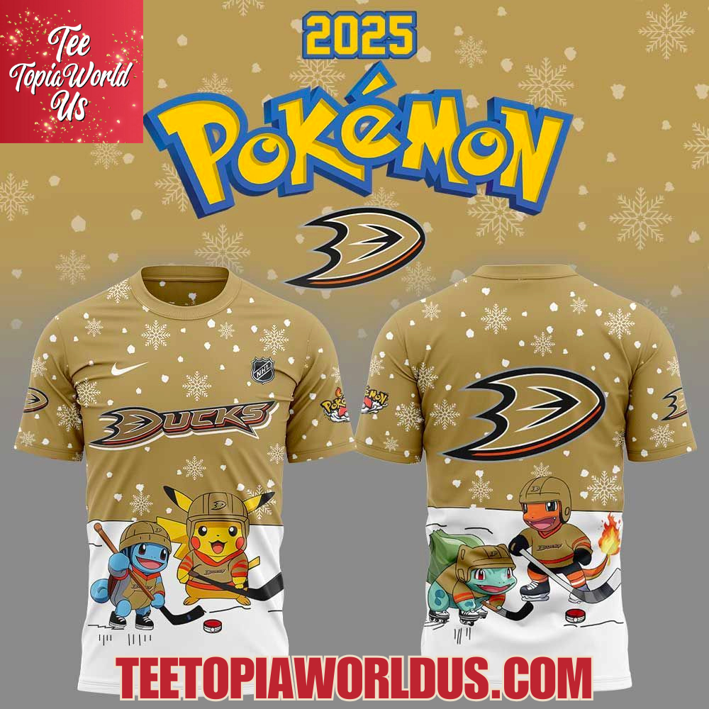 Anaheim Ducks x Pokemon 2025 Hoodie Anaheim Ducks x Pokemon 2025 Hoodie