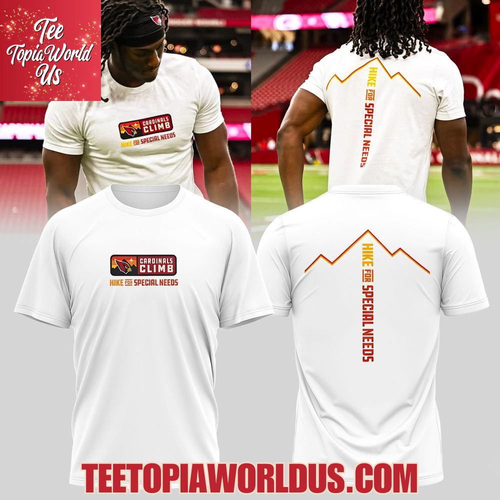 Arizona Cardinals Climb Hike for Special Needs T-Shirt Arizona Cardinals Climb Hike for Special Needs T-Shirt