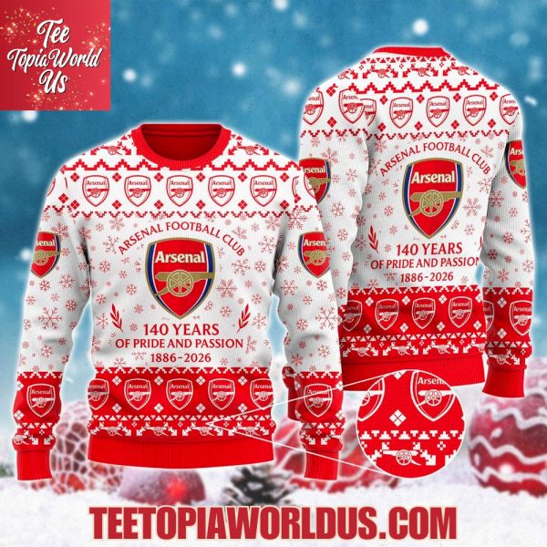 Arsenal 140 Years Of Pride And Passion 1886-2026 Sweater