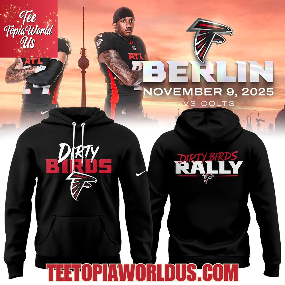Atlanta Falcons Global Flight to Berlin 2025 Hoodie Atlanta Falcons Global Flight to Berlin 2025 Hoodie