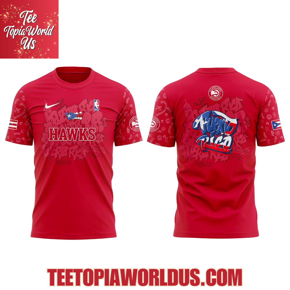 Atlanta Hawks Puerto Rican Heritage 2025 Hoodie Atlanta Hawks Puerto Rican Heritage 2025 Hoodie