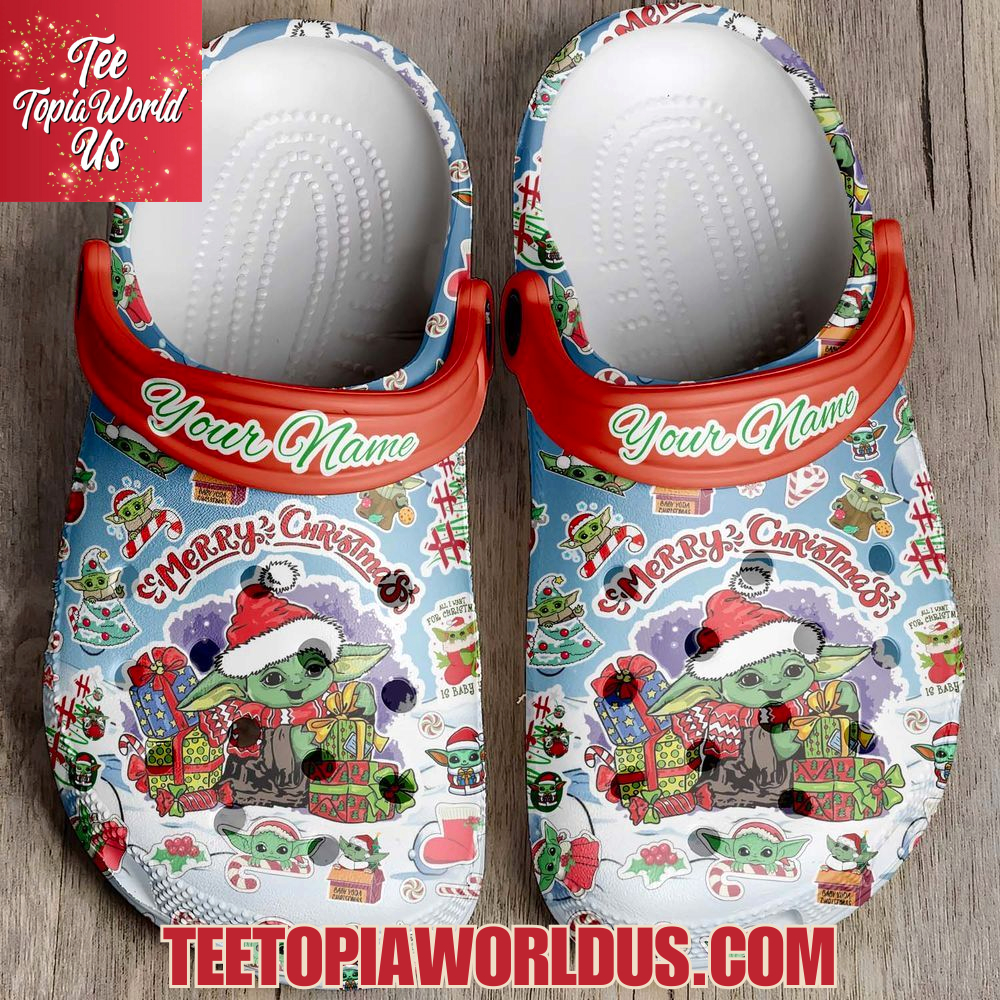 Baby Yoda x Christmas Movie Crocs Baby Yoda x Christmas Movie Crocs