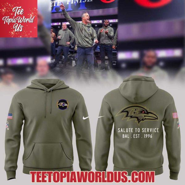 Baltimore Ravens 2025 Salute to Service Hoodie Baltimore Ravens 2025 Salute to Service Hoodie