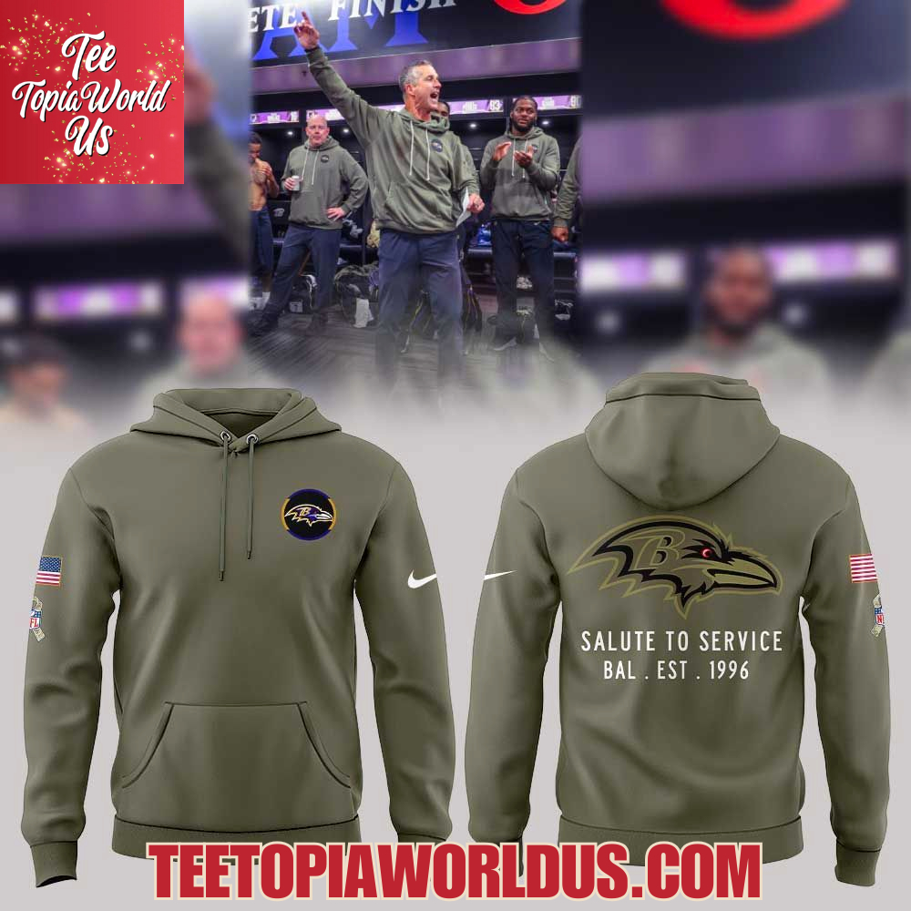 Baltimore Ravens 2025 Salute to Service Hoodie Baltimore Ravens 2025 Salute to Service Hoodie
