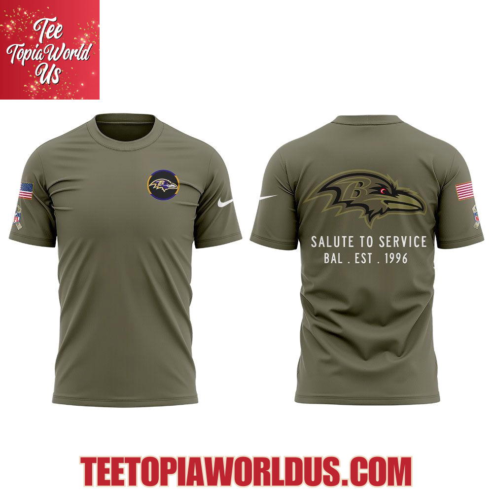 Baltimore Ravens 2025 Salute to Service Hoodie Baltimore Ravens 2025 Salute to Service Hoodie