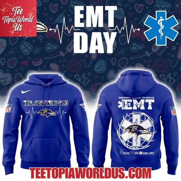 Baltimore Ravens EMT Day Hoodie Baltimore Ravens EMT Day Hoodie