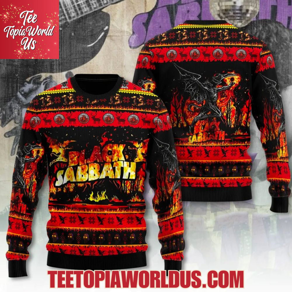 Black Sabbath x Ozzy Osbourne Ugly Sweater Black Sabbath x Ozzy Osbourne Ugly Sweater