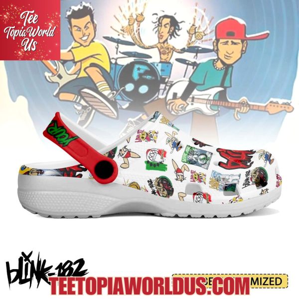 Blink-182 x Christmas Music Crocs
