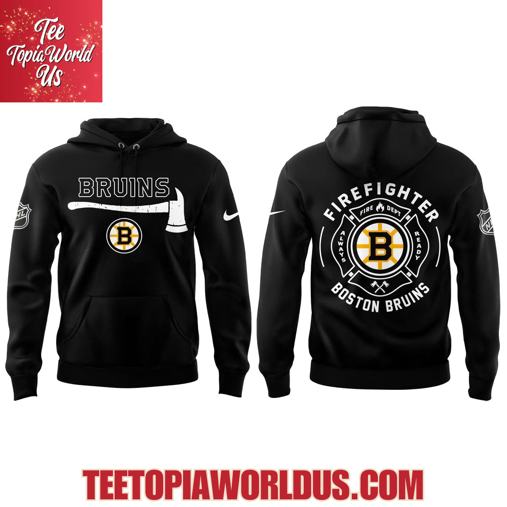 Boston Bruins Firefighter Application Day Hoodie Boston Bruins Firefighter Application Day Hoodie