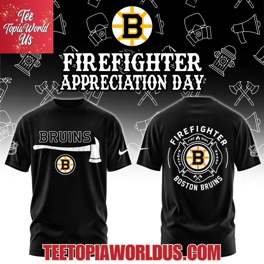 Boston Bruins Firefighter Application Day Hoodie Boston Bruins Firefighter Application Day Hoodie