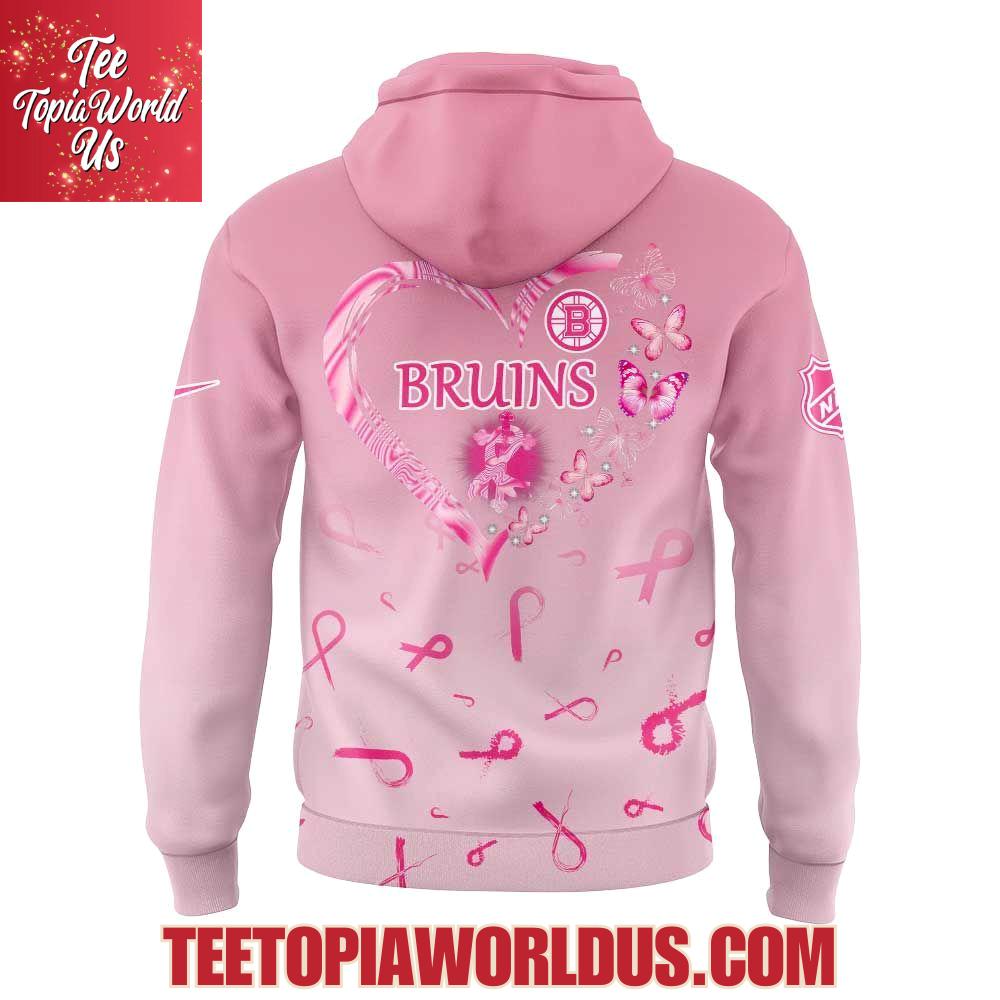 Boston Bruins Hockey Fight Cancer 2025 Hoodie Boston Bruins Hockey Fight Cancer 2025 Hoodie
