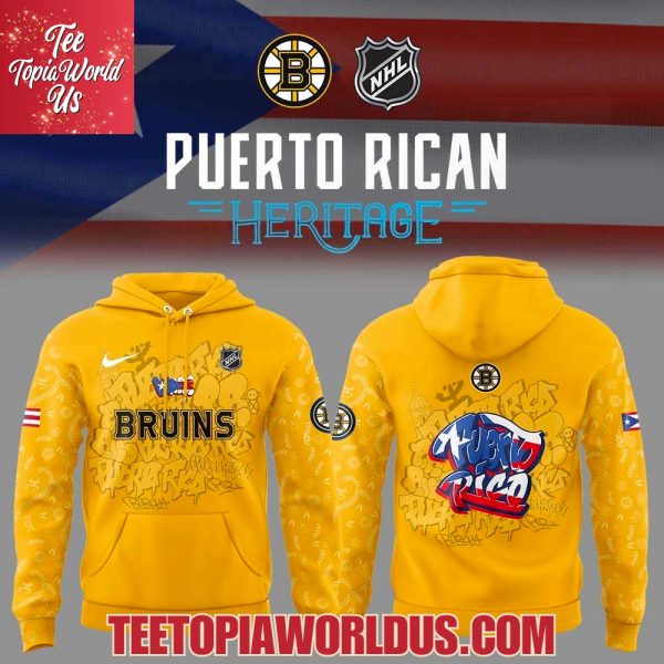 Boston Bruins Puerto Rican Heritage Hoodie