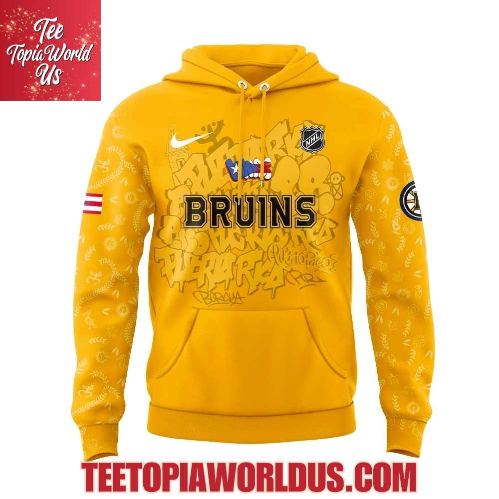 Boston Bruins Puerto Rican Heritage Hoodie Boston Bruins Puerto Rican Heritage Hoodie