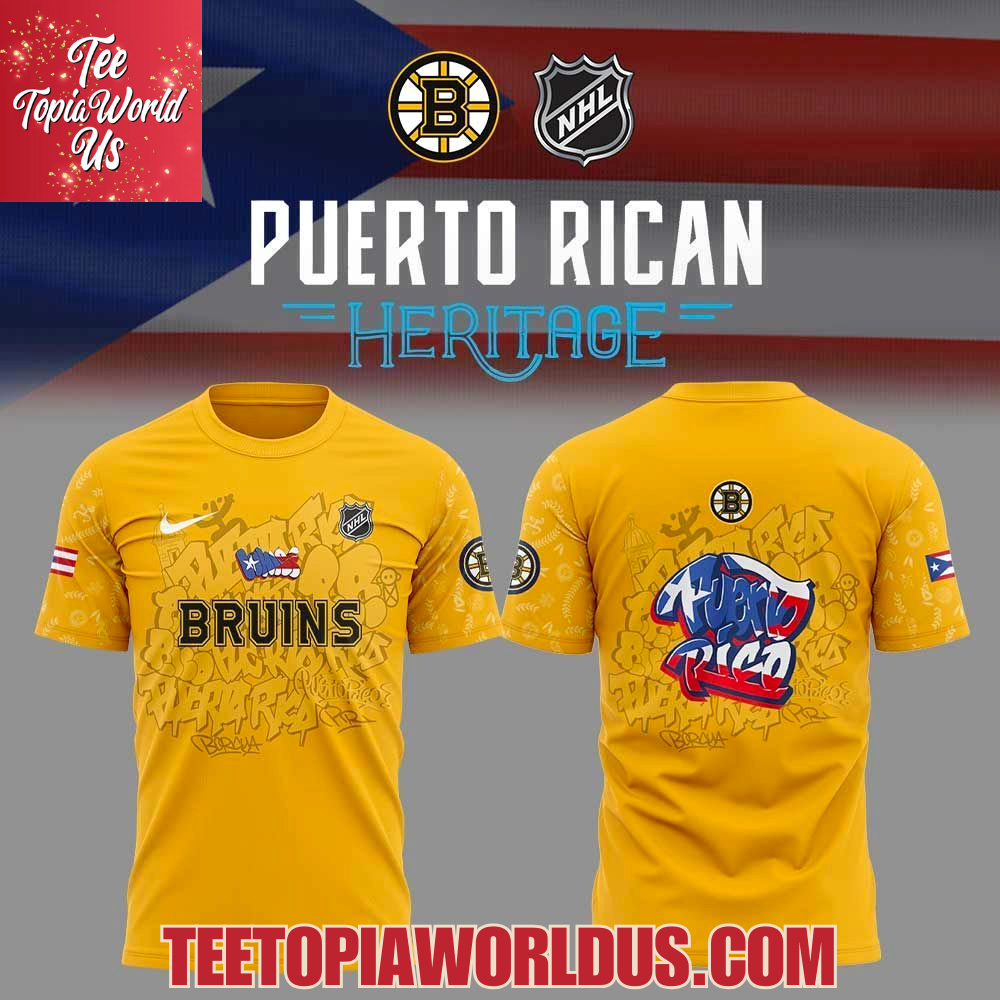 Boston Bruins Puerto Rican Heritage Hoodie Boston Bruins Puerto Rican Heritage Hoodie