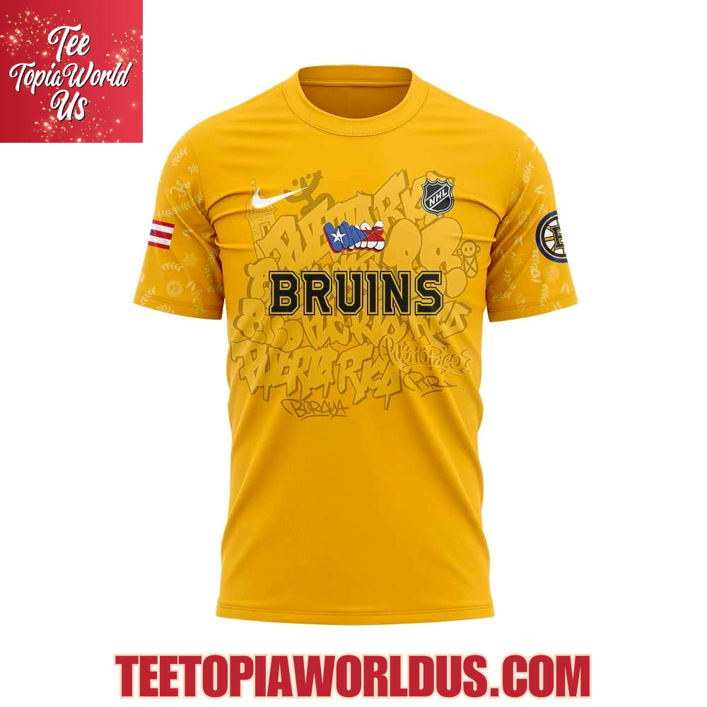 Boston Bruins Puerto Rican Heritage Hoodie Boston Bruins Puerto Rican Heritage Hoodie