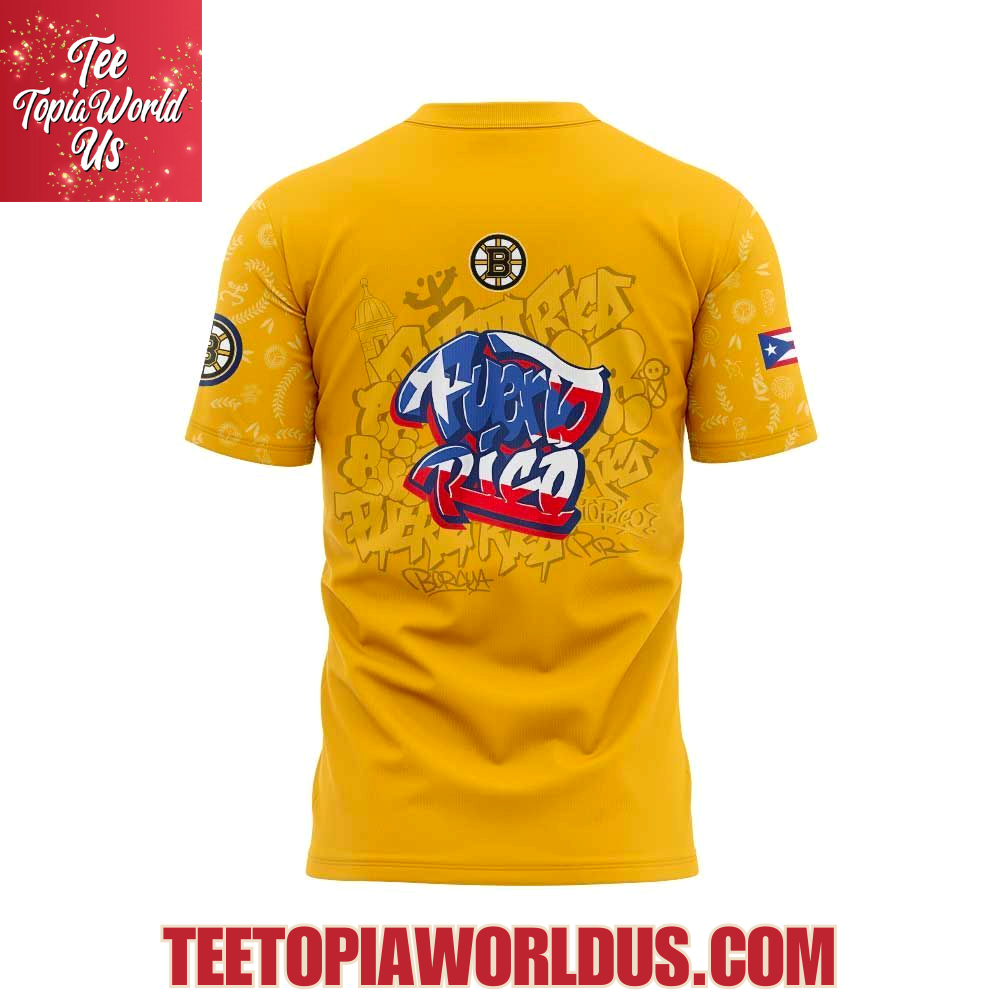 Boston Bruins Puerto Rican Heritage Hoodie Boston Bruins Puerto Rican Heritage Hoodie