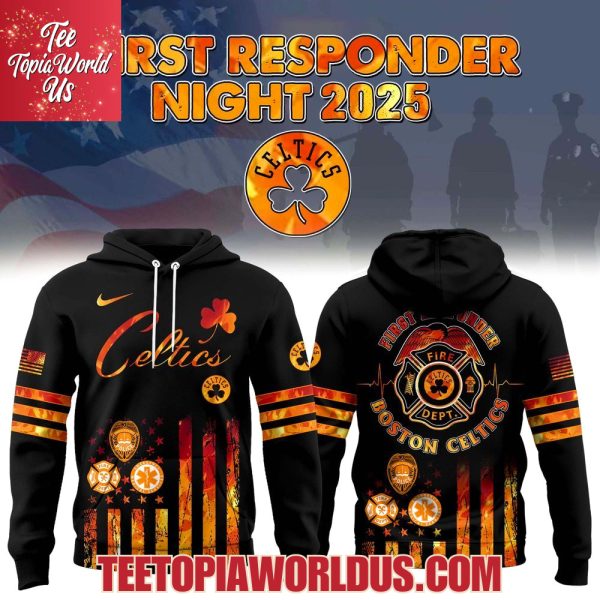 Boston Celtics x 2025 National First Responders Night Hoodie Boston Celtics x 2025 National First Responders Night Hoodie