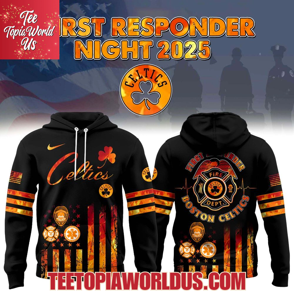 Boston Celtics x 2025 National First Responders Night Hoodie Boston Celtics x 2025 National First Responders Night Hoodie