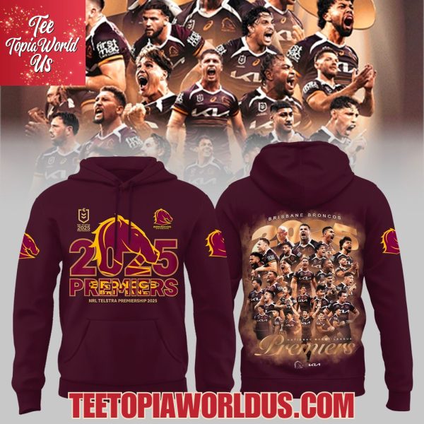 Brisbane Broncos 2025 NRL Premiers Hoodie