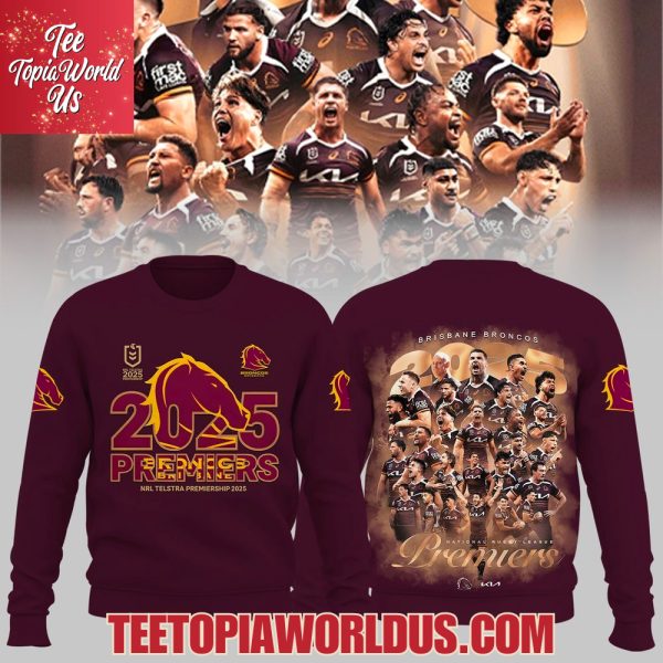 Brisbane Broncos 2025 NRL Premiers Hoodie