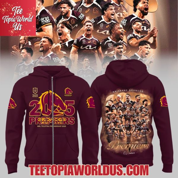 Brisbane Broncos 2025 NRL Premiers Hoodie