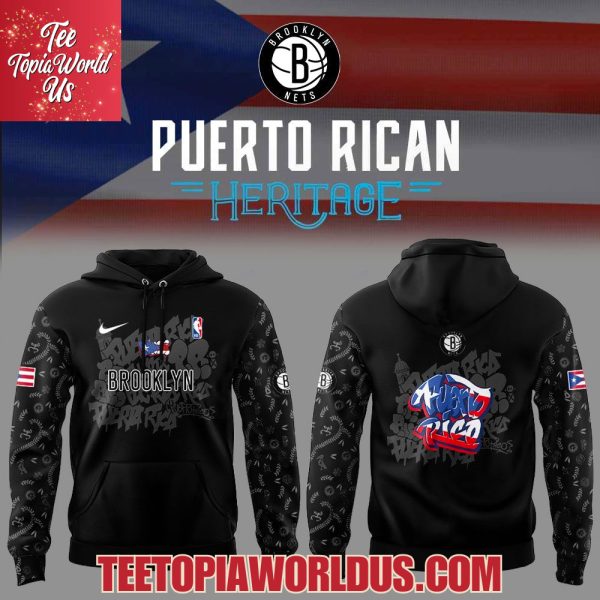 Brooklyn Nets Puerto Rican Heritage 2025 Hoodie