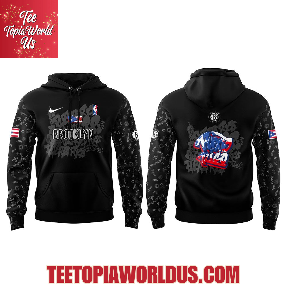 Brooklyn Nets Puerto Rican Heritage 2025 Hoodie Brooklyn Nets Puerto Rican Heritage 2025 Hoodie