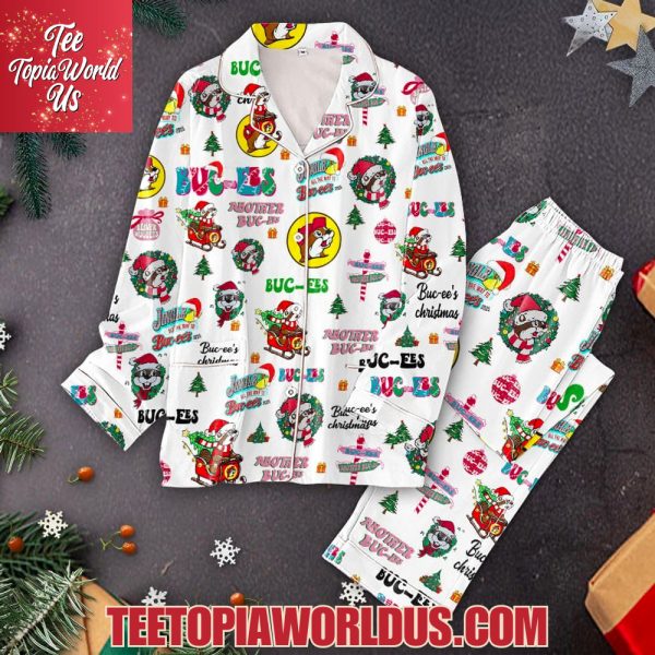 Buc-ee’s Christmas Button Pajamas Set
