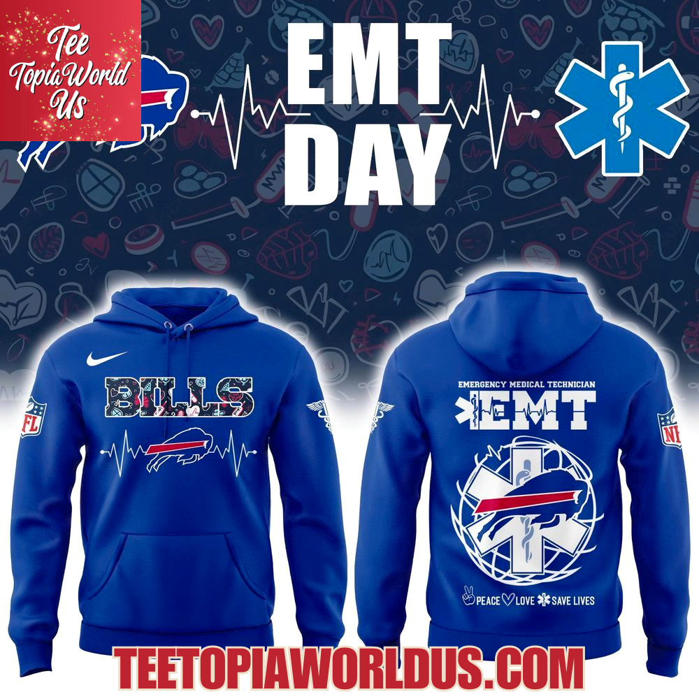 Buffalo Bills EMT Day Hoodie Buffalo Bills EMT Day Hoodie