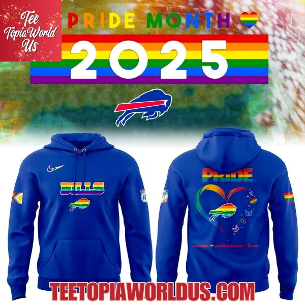 Buffalo Bills Happy Pride Month 2025 Hoodie Buffalo Bills Happy Pride Month 2025 Hoodie