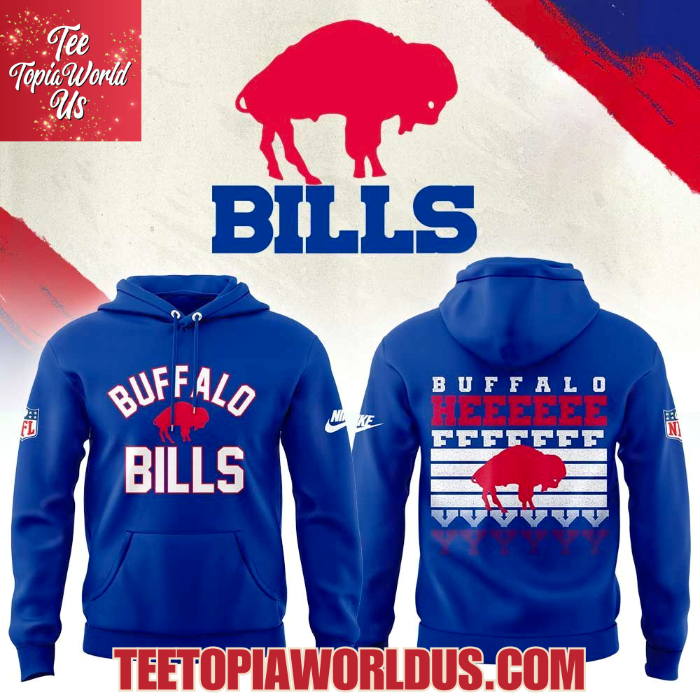Buffalo Bills Tri Blend Rewind Classic Uniform Hoodie Buffalo Bills Tri Blend Rewind Classic Uniform Hoodie